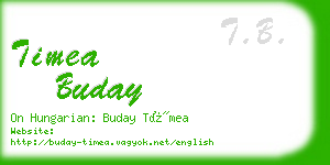 timea buday business card